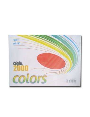 Papel Fotocopia A4 80gr Vermelho Forte  100 Folhas