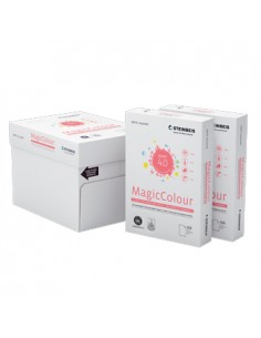 Papel Fotocopia Steinbeis A4 80gr Reciclado Salmao 1x500Fls