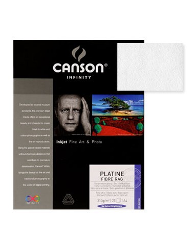 Papel Canson Infinity Platine Fibre Rag A4 100% 310gr 10Fls