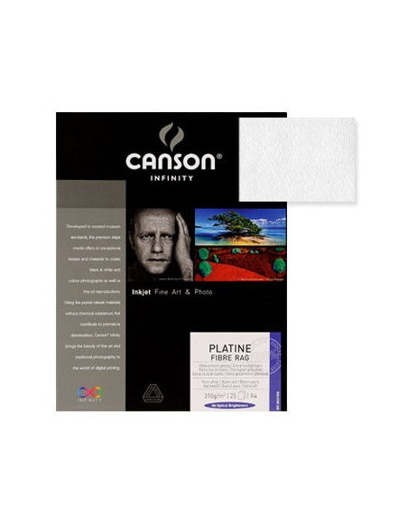 Papel Canson Infinity Platine Fibre Rag A4 100% 310gr 10Fls