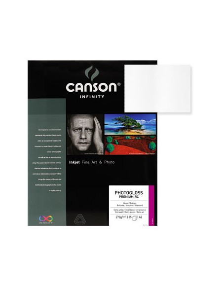 Papel Canson Infinity Photo Gloss Premium RC A3 270gr 25Fls