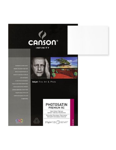 Papel Canson Infinity PhotoSatin Premium RC A3 270gr 25Fls