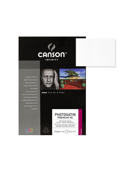 Papel Canson Infinity PhotoSatin Premium RC A3 270gr 25Fls