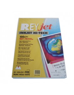 Papel InkJet A3 100gr ReyJet Hi-Tech - 200 Folhas