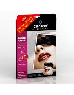 Papel 270gr Pack Promo Fotog Canson Ultimate Gloss  A4 20+10
