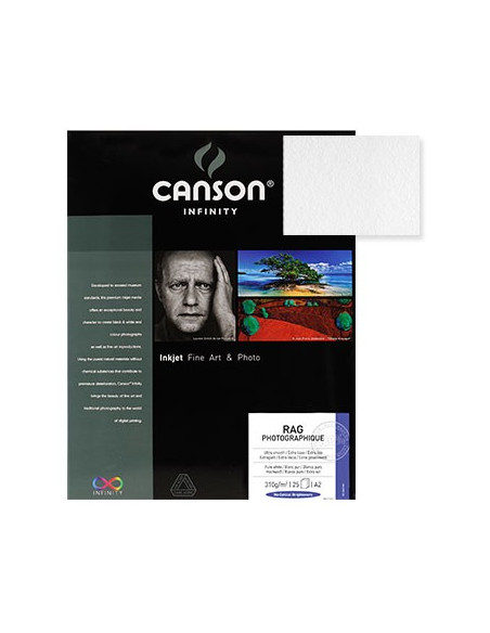 Papel Canson Infinity Rag Photograph A4 100% 210gr 10Fls