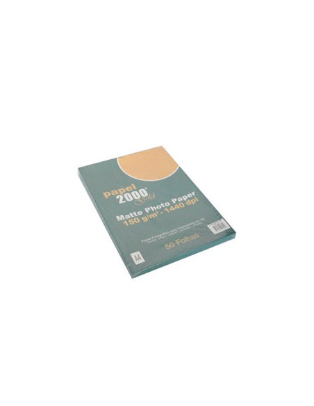 Papel 150g InkJet 2000 A4 Foto Matte - 50 Folhas