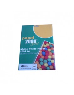 Papel 250gr InkJet 2000 A4  Foto Matte - 20 Folhas