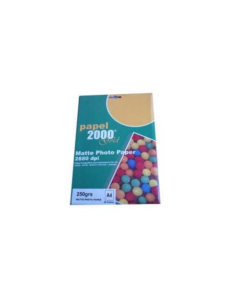 Papel 250gr InkJet 2000 A4  Foto Matte - 20 Folhas