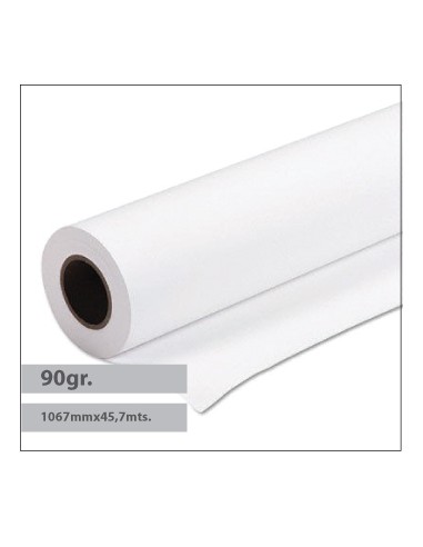 Papel Premium Coated 90gr 1067mmx45,7mts Evolution -1Rolo