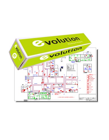 Papel Plotter 80gr 420mmx50mts Evolution Pack 2 Rolos