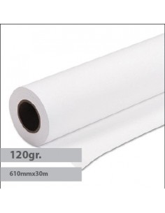 Papel Plotter Revestido 120gr 610mmx30mts Evolution -1Rolo