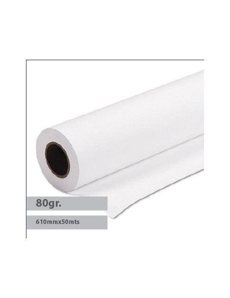 Papel Plotter 80gr 610mmx50mts Navigator (Pack 4 Rolos)