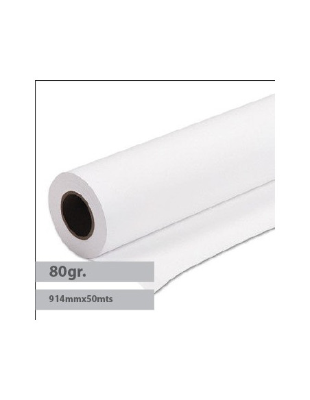 Papel Plotter 80gr 914mmx50mts Navigator (Pack 4 Rolos)