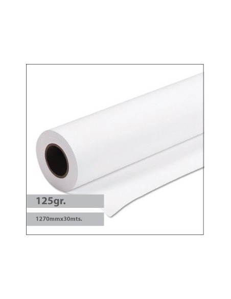 Papel Premium Coated 125gr 1270mmx30mts - 1 Rolo