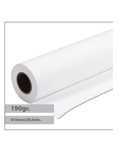 Papel Plotter Foto Glossy 190gr 610mmx30mts - 1 Rolo