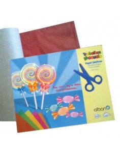 Bloco Papel de Celofane 24x31cm 20 Folhas Cores Sortidas