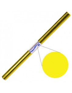 Papel Celofane 50x65cm Rolo 25 Folhas Cor Amarelo