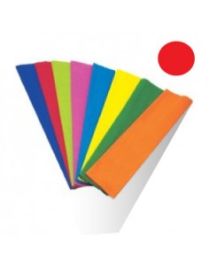 Papel Crepe 50x250cm Rolo Cor Vermelho