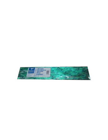 Papel Crepe 50x250cm Rolo Cor Verde Metalizado
