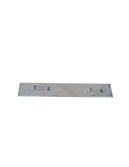 Papel Crepe 50x250cm Rolo Cor Prata Metalizado