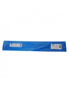 Papel Crepe 50x250cm Rolo Cor Azul Metalizado