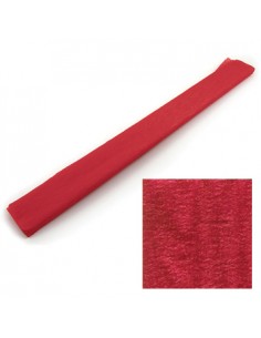 Papel Crepe 50x150cm Rolo Cor Vermelho Metalizado