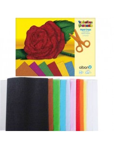 Bloco Papel Crepe A4 20 Folhas 240x310mm Cores Sortidas