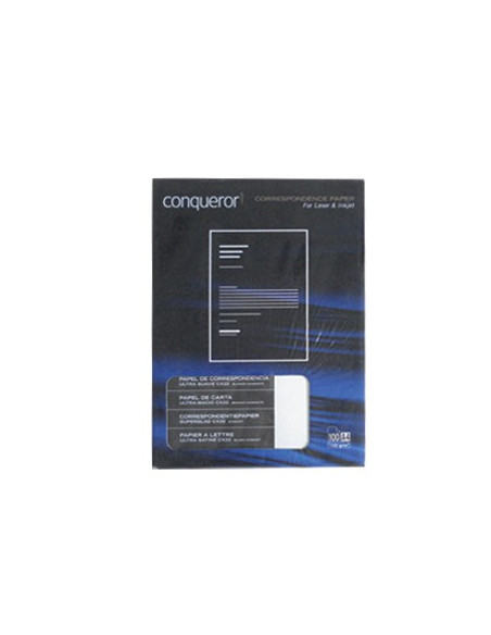 Papel Carta A4 100gr Macio Branco Diamante Conqueror