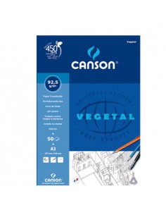 Papel Vegetal Canson A3 90gr 50 Folhas