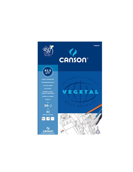 Papel Vegetal Canson A3 90gr 50 Folhas