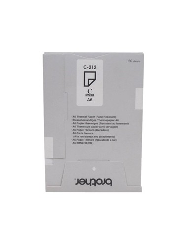 Papel termico A6 (C212S) 105mmx148mm Resistente decoloracao