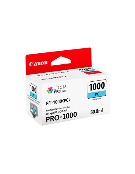 Tinteiro IPF Pro 1000 PFI1000PC Cyan Photo