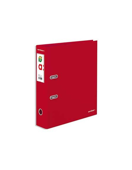 Pasta Arquivo Cor Lisa Ambar L/L Din Vermelho