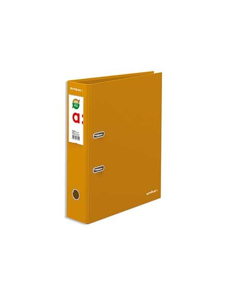 Pasta Arquivo Cor Lisa Ambar L/L Din Amarelo