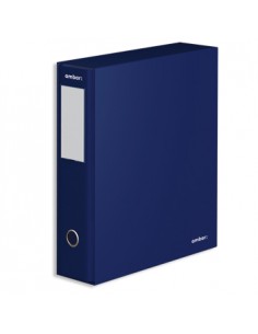 Pasta Arquivo+Cx Ambar L/L Din Azul