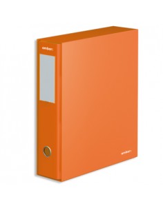 Pasta Arquivo+Cx Ambar L/L Din Laranja