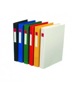 Pasta Arquivo Plastico 2 Argolas R 24mm L36mm Amarelo 1un