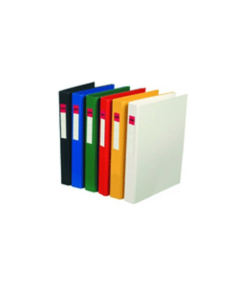 Pasta Arquivo Plastico 2 Argolas R 24mm L36mm Amarelo 1un