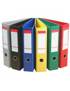 Pasta Arquivo Plastico 2 Argolas D 40mm L43mm Preto 1un