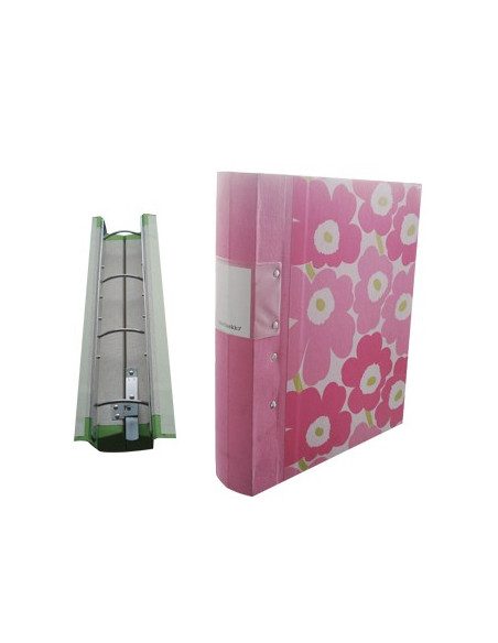 Pasta Arquivo Marimekko 4 Argolas R 47mm L53mm Rosa un