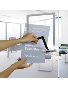 Bolsa Adesiva Duraframe A5 148x210mm Cinza Pack 2un