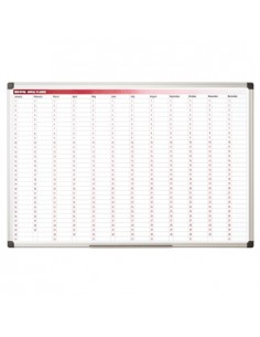 Quadro Branco 60x90cm Magnetico c/Plano Anual