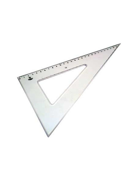 Esquadro Plastico Cristal SmartD 60º - 29cm - 1un