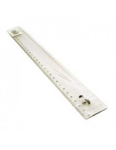 Regua Plastico Cristal Smart Office 30cm -1 un