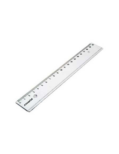 Regua Plastico Cristal SmartD 20cm -1 un