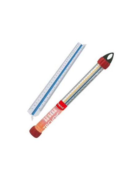 Regua Escala Triangular Maped  30cm (1:100,1:200,1:400,1:50)