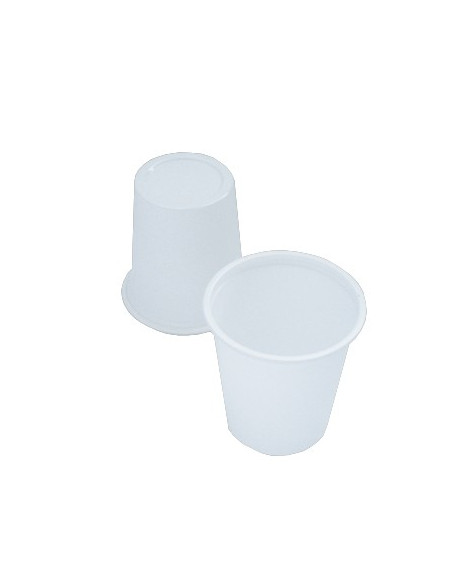 Copo Café Plástico 100ml Branco 50un