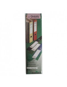 Porta Etiqueta Amarelo Durable p/Dossiers 60x390mm Pack 10un
