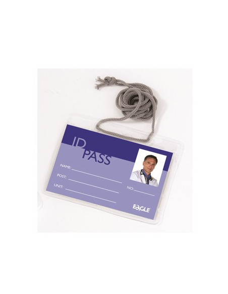 Porta Nomes Horizontal com Fio 115x85mm Eagle Pack 12un